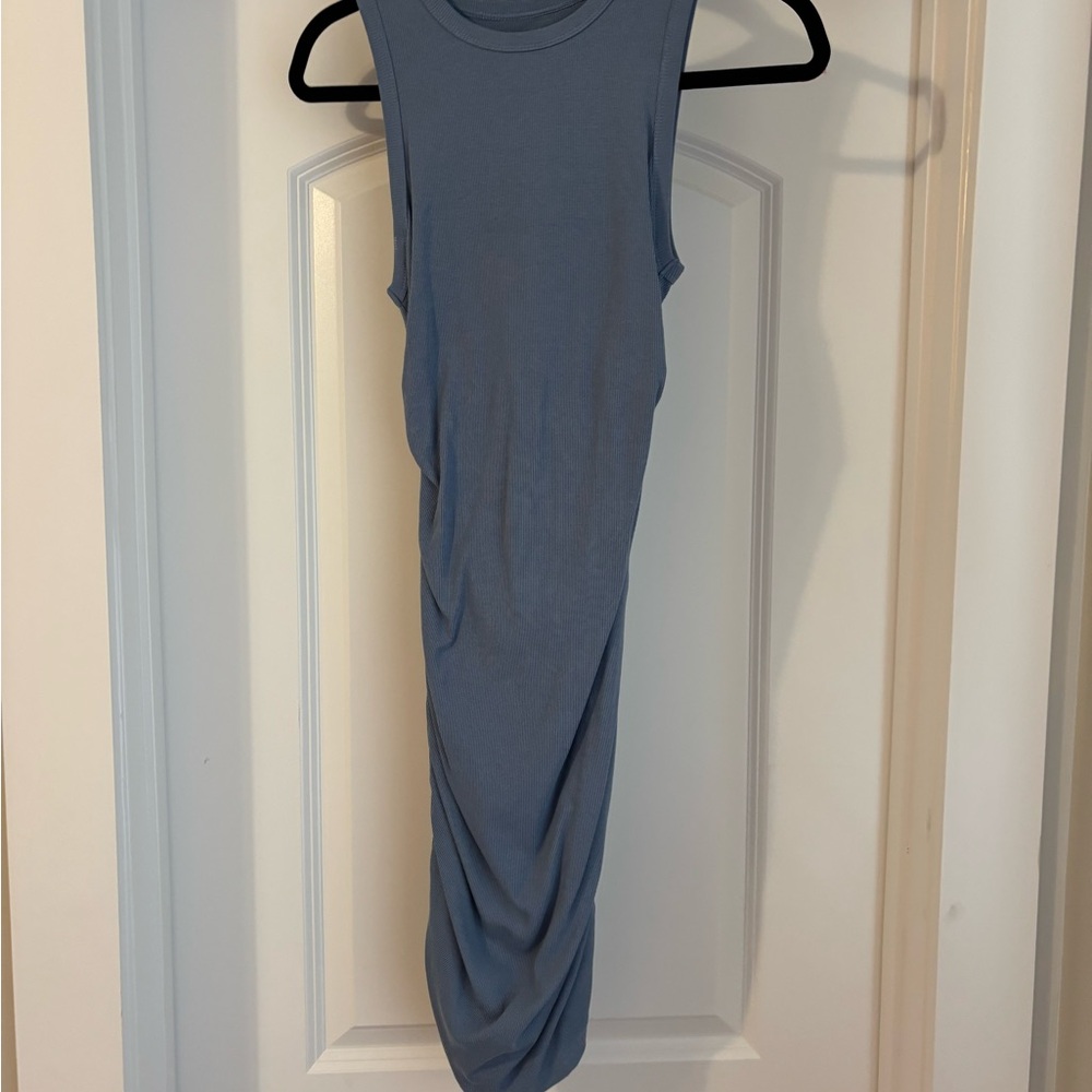 Sleeveless Blue Mini Dress